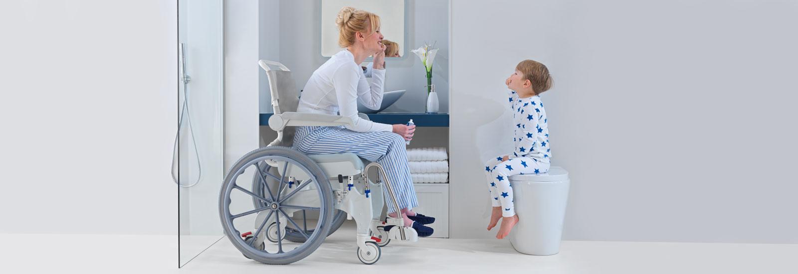 SEDIA DOCCIA OCEAN CON RUOTE DA 24" - ERGO (IVACARE)